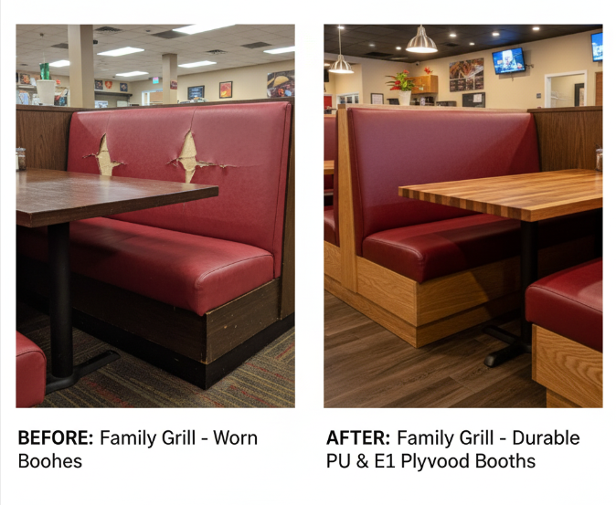 before-and-after photos of booth upgrades