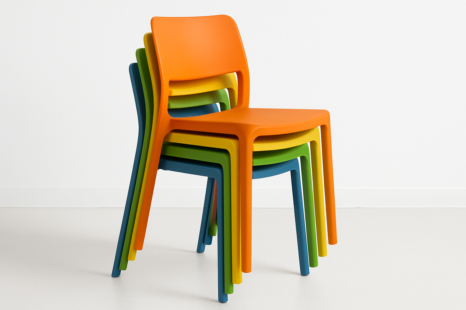 stackable plastic dining chairs