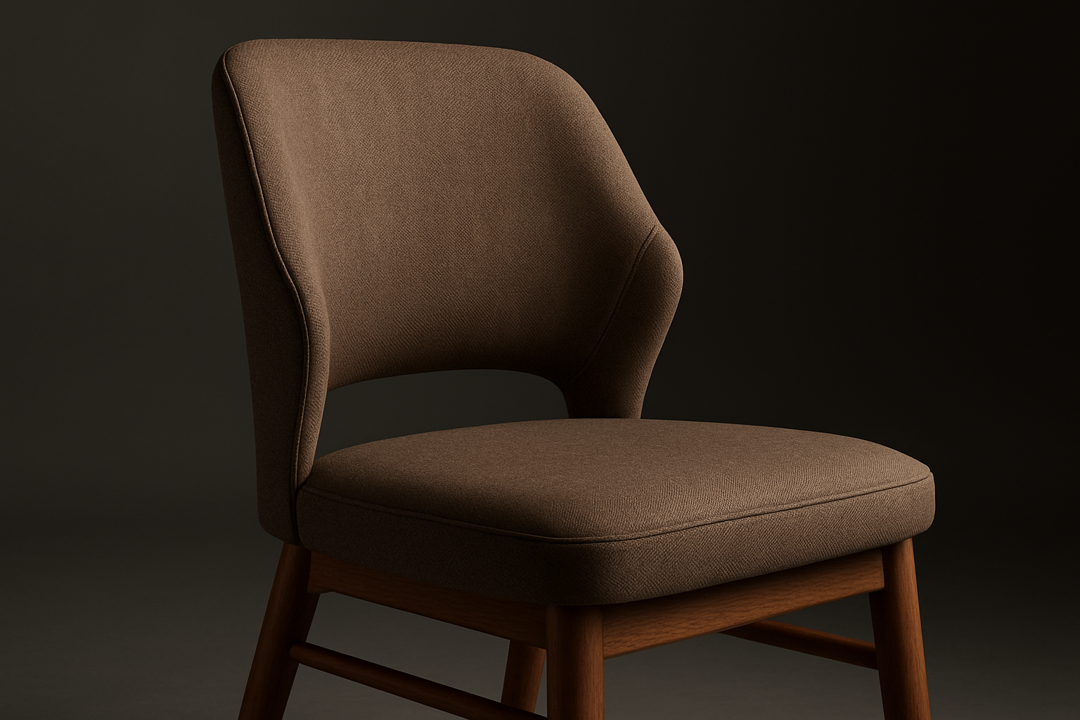 a close-up of a well-designed, ergonomic commercial dining chair